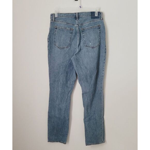 Abercrombie & Fitch The 90s Slim Straight Ultra High Rise Jeans Size 32/14 Long - Picture 7 of 8